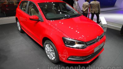 2016 VW Polo front three quarter at the Auto Expo 2016