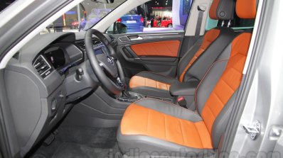 2016 VW Tiguan front cabin at the Auto Expo 2016