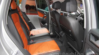 2016 VW Tiguan rear cabin at the Auto Expo 2016