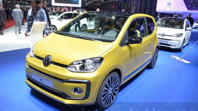 2016 VW Up! (facelift) front quarter at the 2016 Geneva Motor Show
