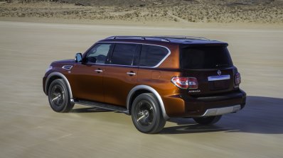 2017 Nissan Armada rear left three qaurter