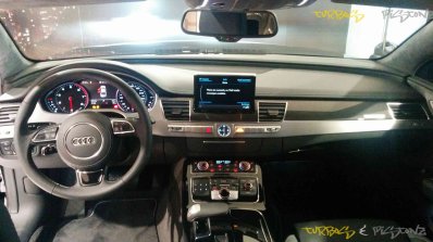 Audi A8L Security dashboard at the Auto Expo 2016