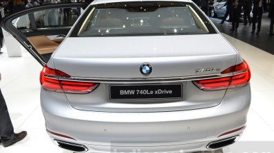 BMW 740Le iPerformance rear at the 2016 Geneva Motor Show Live