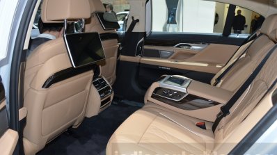 BMW 740Le iPerformance rear cabin at the 2016 Geneva Motor Show Live