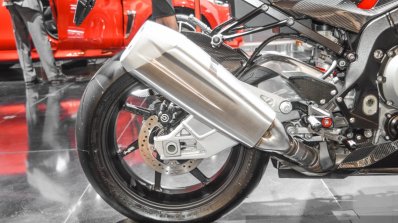 BMW S1000RR aluminium exhaust at Auto Expo 2016