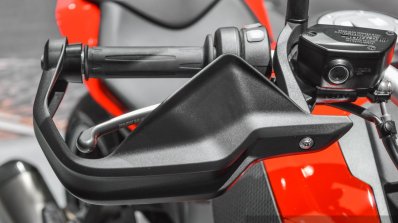 BMW S1000XR hand guard at Auto Expo 2016