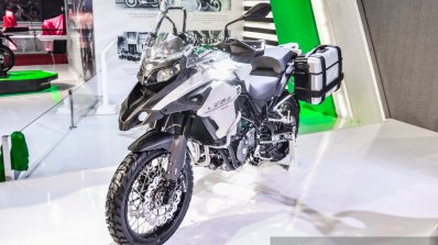 Benelli TRK 502 front quarter at Auto Expo 2016