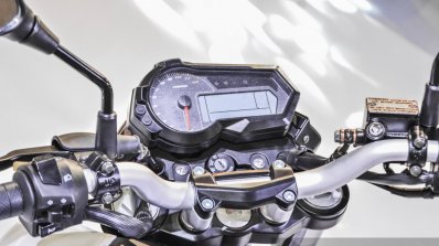 Benelli Tornado Naked T-135 instrument console at Auto Expo 2016