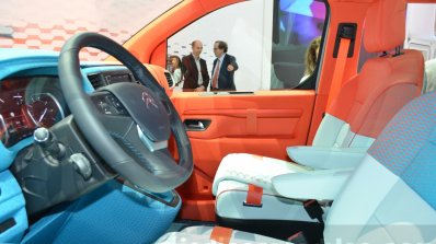 Citroen SpaceTourer Hyphen front cabin at the 2016 Geneva Motor Show Live