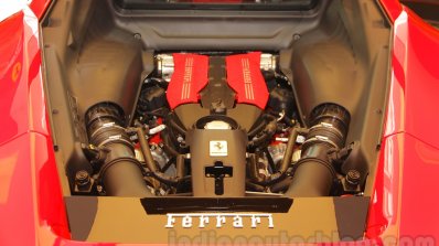 Ferrari 488 GTB engine compartment