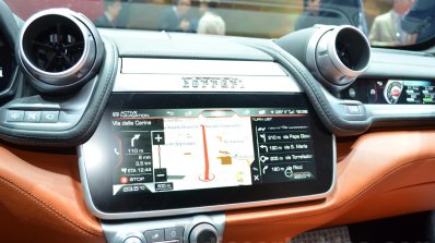 Ferrari GTC4Lusso infotainment at the 2016 Geneva Motor Show Live