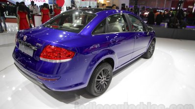 Fiat Linea 125s rear three quarters right at Auto Expo 2016
