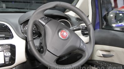Fiat Linea 125s steering wheel at Auto Expo 2016