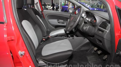 Fiat Punto Pure front seats at Auto Expo 2016