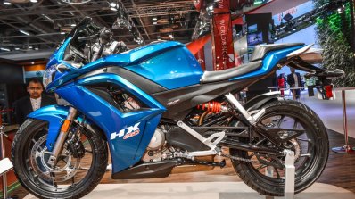 Hero HX250R blue fairing at Auto Expo 2016