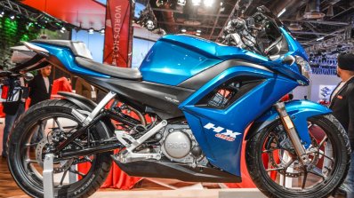 Hero HX250R blue side at Auto Expo 2016
