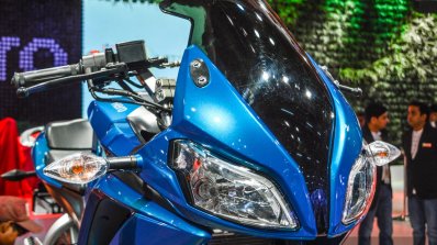 Hero HX250R blue visor at Auto Expo 2016
