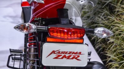 Hero Karizma ZMR red and white rear at Auto Expo 2016