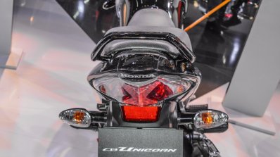 Honda CB Unicorn 150 rear at Auto Expo 2016
