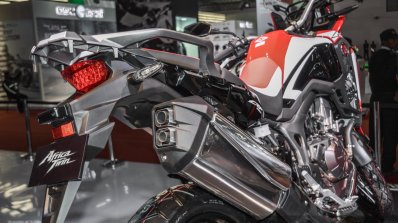Honda CRF1000L Africa Twin exhaust at Auto Expo 2016
