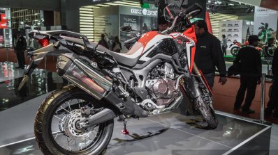 Honda CRF1000L Africa Twin rear quarter at Auto Expo 2016