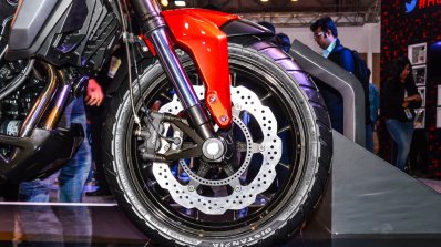 Honda CX-02 Concept front tyre disc brake ABS at Auto Expo 2016