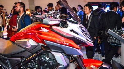 Honda CX-02 Concept fuel tank at Auto Expo 2016