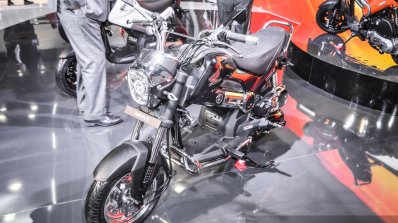 Honda Navi black front three quarter at Auto Expo 2016
