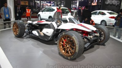 Honda Project 2&4 concept rear three quarters at Auto Expo 2016