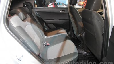 Hyundai Creta rear seat at Auto Expo 2016