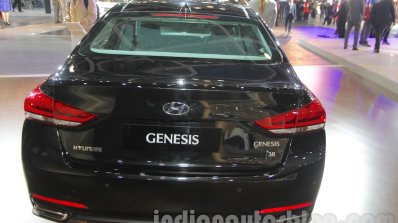 Hyundai Genesis rear at Auto Expo 2016