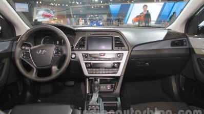 Hyundai Sonata PHEV dashboard at Auto Expo 2016