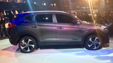 Hyundai Tucson side view at the Auto Expo 2016