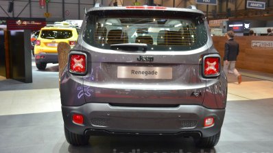 Jeep Renegade Dawn of Justice Special Edition rear at the Geneva Motor Show Live