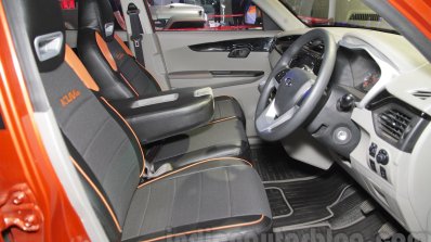 Mahindra KUV100 Xplorer edition front seats at Auto Expo 2016