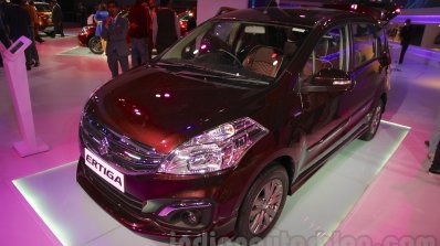 Maruti Ertiga Limited Edition front three quarter at the Auto Expo 2016