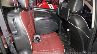 Maruti Ertiga Limited Edition rear seat at the Auto Expo 2016