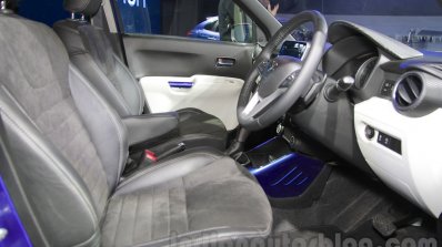 Maruti Ignis front seat at the Auto Expo 2016
