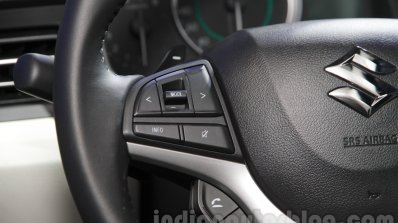 Maruti Ignis steering mounted controls at the Auto Expo 2016