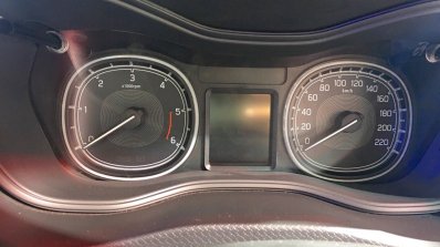 Maruti Vitara Brezza speedometer and tachometer at Auto Expo 2016