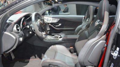 Mercedes-AMG C 43 Coupe front seats at 2016 Geneva Motor Show