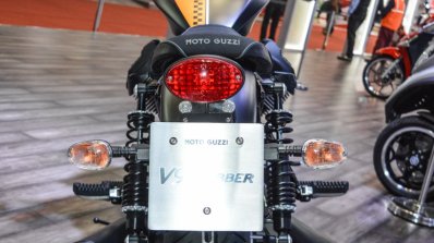 Moto Guzzi V9 Bobber tail lamp at Auto Expo 2016