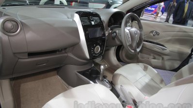 Nissan Sunny Sportech interior at 2016 Auto Expo