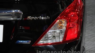 Nissan Sunny Sportech taillamp at 2016 Auto Expo