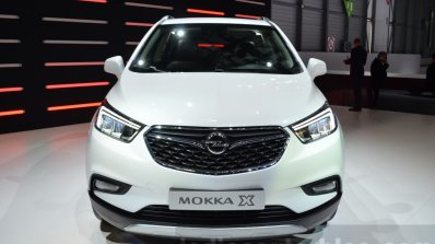 Opel Mokka X headlamp grille bumper at the 2016 Geneva Motor Show Live
