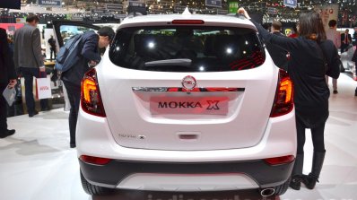 Opel Mokka X rear at the 2016 Geneva Motor Show Live