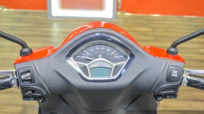 Piaggio Liberty IGET 125 ABS speedometer at Auto Expo 2016