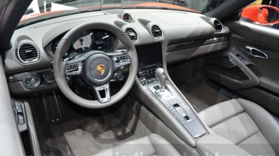 Porsche 718 Boxster S interior at the Geneva Motor Show Live