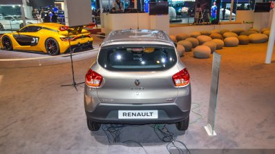 Renault Kwid 1.0 AMT rear top at the Auto Expo 2016