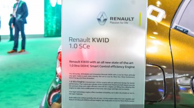 Renault Kwid 1.0 details at the Auto Expo 2016